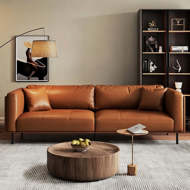Sofa văng da 2 chỗ ngồi