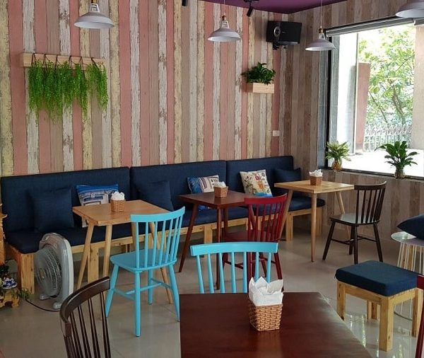 Thi công ghế cafe bmt